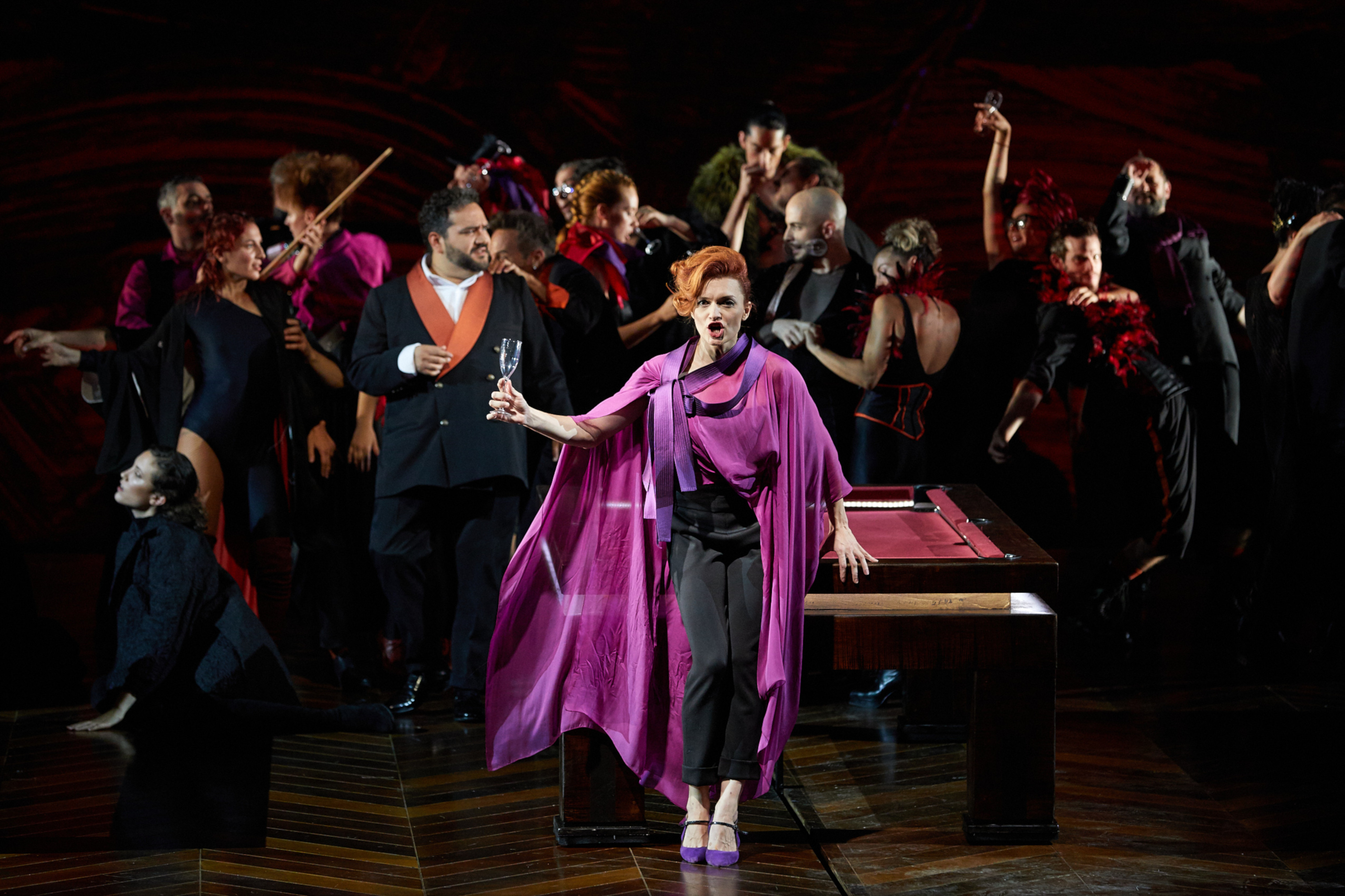 Ekaterina Bakanova at a 'La Traviata' rehearsal on August 3, 2019 (Festival de Peralada)